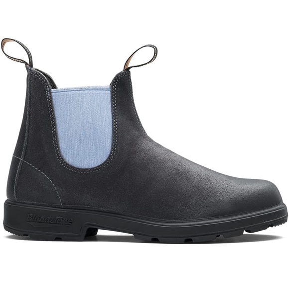 Blundstone Suede Chelsea Boot unisex USW-8, USM-6, AUS-5 steel grey/ pale denim. - Picture 7 of 14